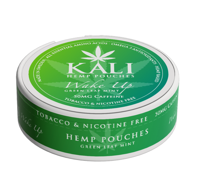 KALI Wake Up Energy Pouches – Green Leaf Mint | 50 mg Caffeine