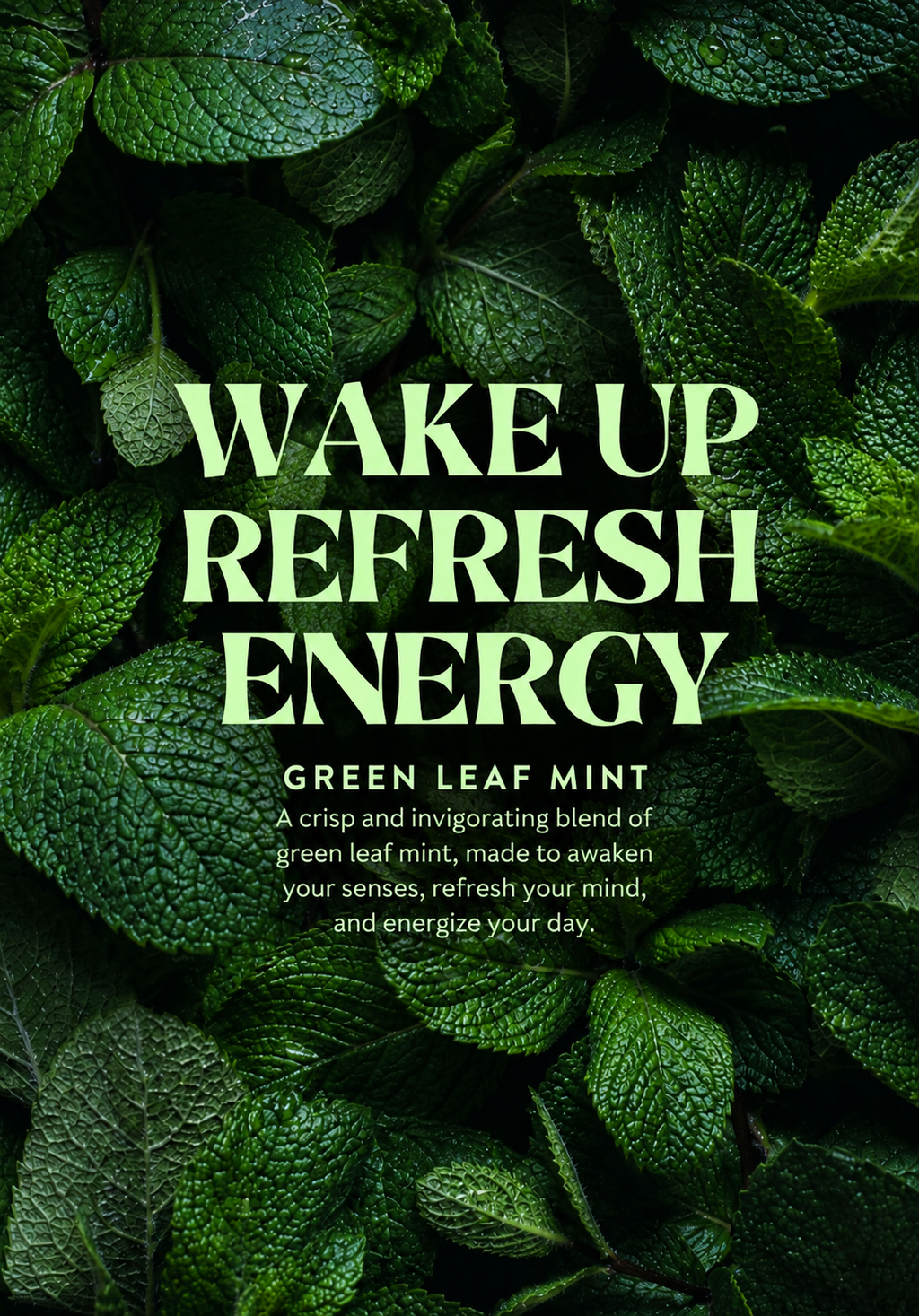 Nikotinfritt snus – KALI Wake Up Hemp Pouches | Gröna Löv Mynta Örtig Ton+ Koffein