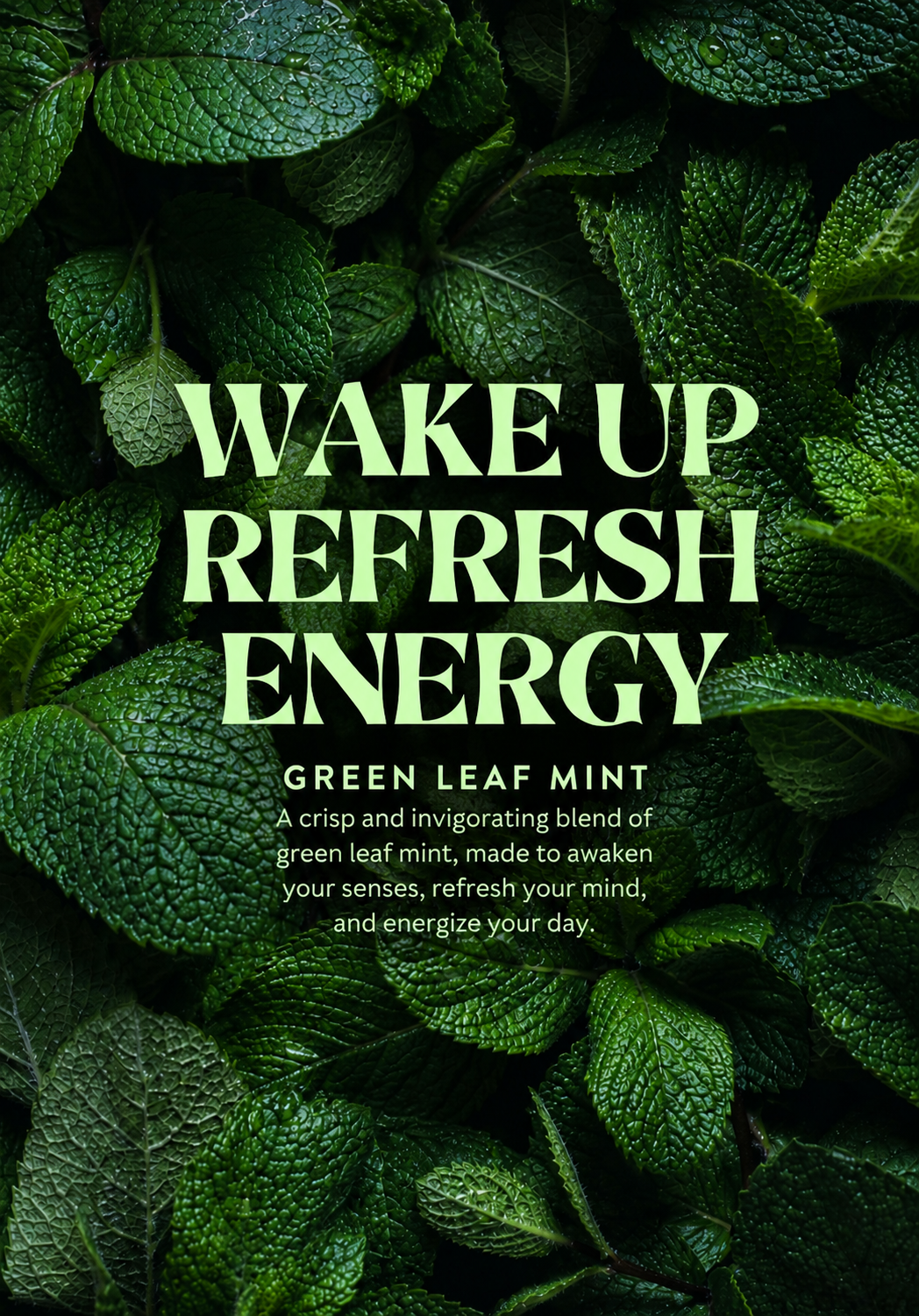Nikotinfritt snus – KALI Wake Up Hemp Pouches | Gröna Löv Mynta Örtig Ton+ Koffein